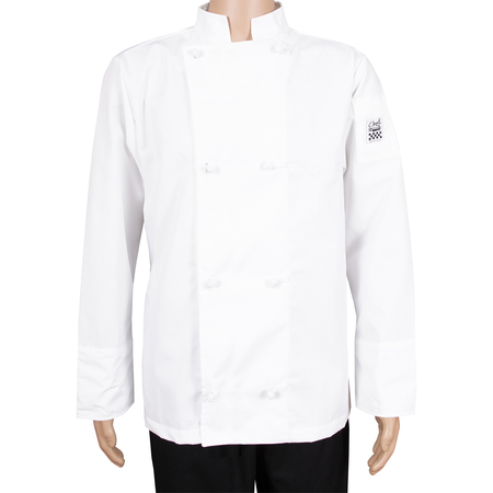 CHEF REVIVAL Knife & Steel Crew Jacket - White - XS J003-XS